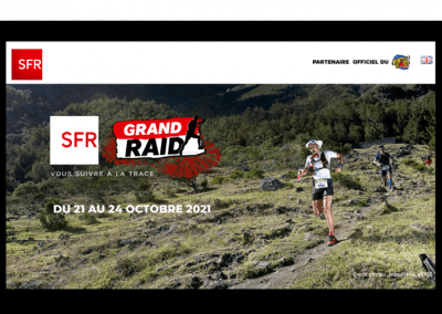 Projet « SFR Grand Raid »: Site internet éphémère, Évènementiel.