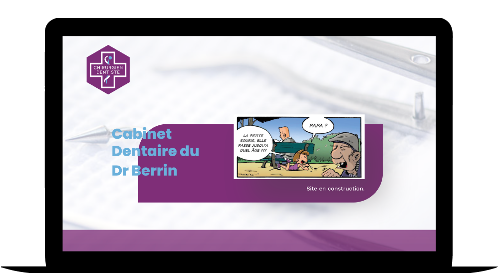 Projet « Cabinet dentaire du Dr Berrin »: Site internet