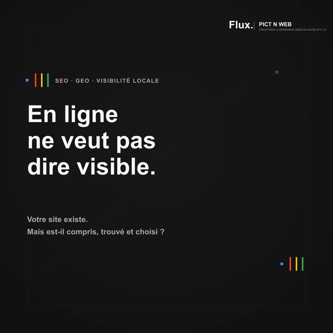 « En ligne ne veut pas dire visible. », sur la visibilité réelle d’un site WordPress pour Google, les moteurs IA et la recherche locale.